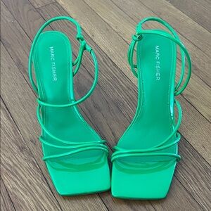Marc Fisher Emerald Strappy Heels